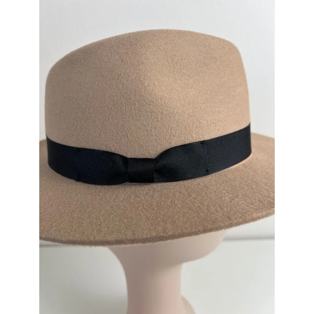 Lack of Color Kids Tan Australian Wool Fedora Hat One‎ Size Wide Brim Unisex